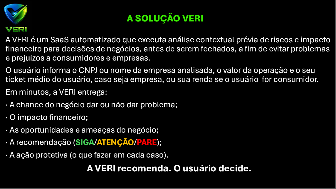 A SOLUÇÃO VERI